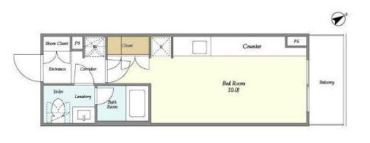ジオエント門前仲町　704号室　間取り
