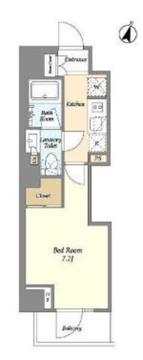 ジオエント山吹神楽坂　308号室　間取り
