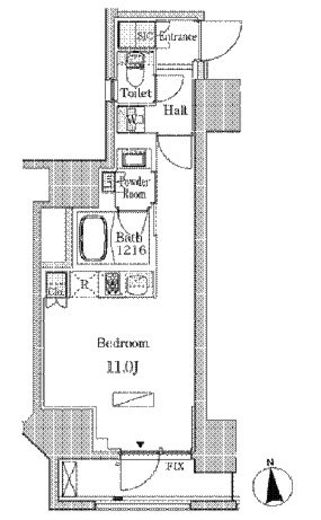 ルジュール神田須田町　201号室　間取り