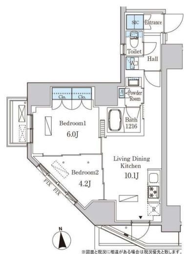 ルジュール神田須田町　401号室　間取り