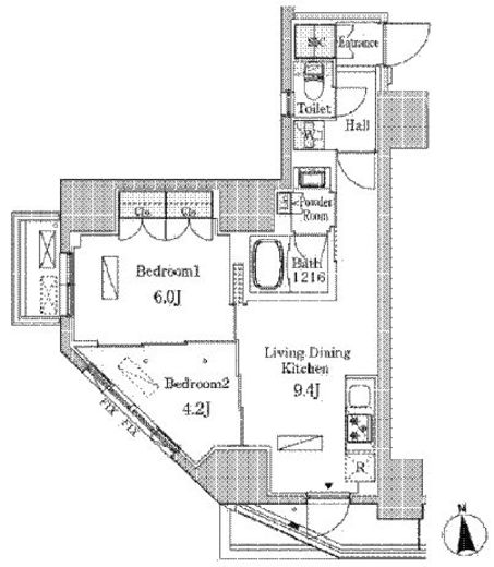 ルジュール神田須田町　901号室　間取り