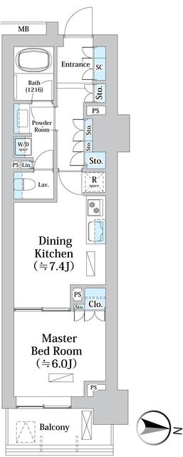 パークホームズ文京小石川ヒルテラス　211号室　間取り