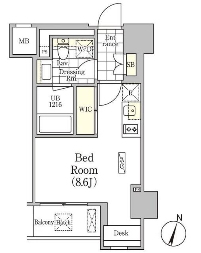 アンパサンド北新宿　404号室　間取り