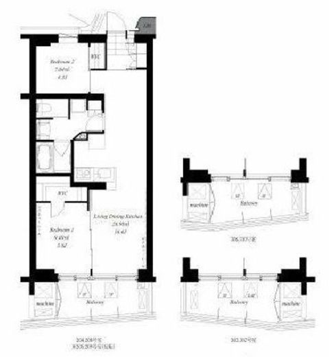 代々木参宮橋テラス　209号室　間取り
