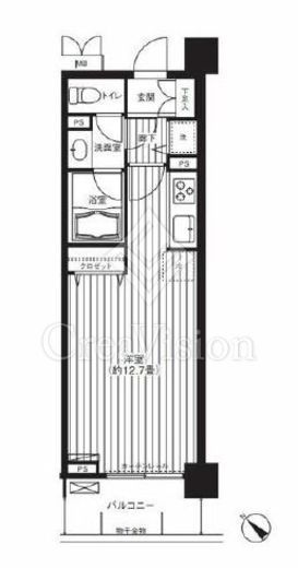 カナーリス月島　404号室　間取り