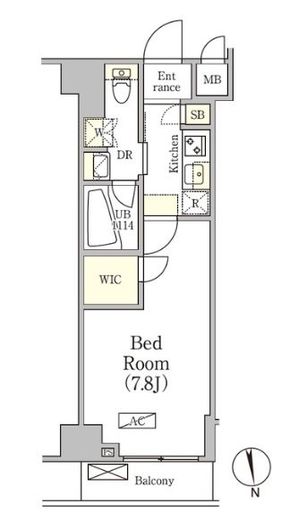 アジールコート品川中延サウス　603号室　間取り