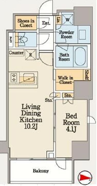 クレストコート木場　502号室　間取り
