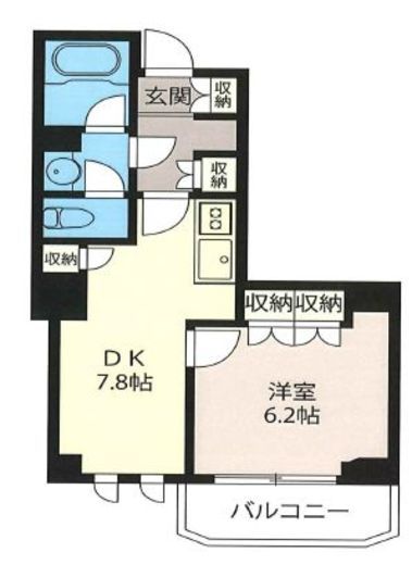 エスティメゾン北新宿　305号室　間取り