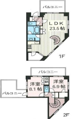 エスティメゾン北新宿　902号室　間取り