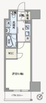 アジールコート汐浜キャナル　712号室　間取り