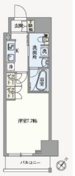 アジールコート汐浜キャナル　910号室　間取り