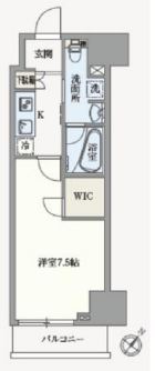 アジールコート汐浜キャナル　908号室　間取り