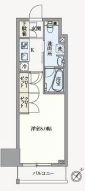 アジールコート汐浜キャナル　903号室　間取り