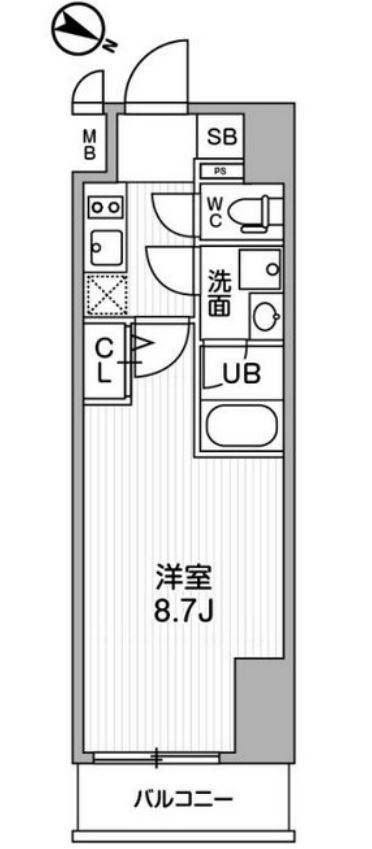 ALTERNA北品川（オルタナ北品川）　309号室　間取り