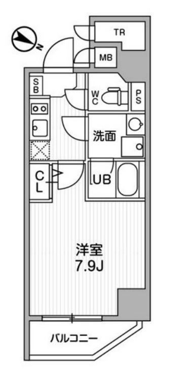 ALTERNA北品川（オルタナ北品川）　1502号室　間取り