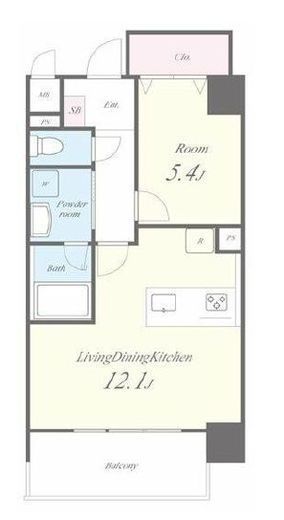 Mets? Morishita (メッツァ森下)　701号室　間取り