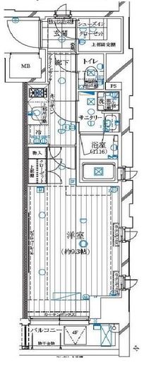 レガリス月島ベイサイドコート　510号室　間取り