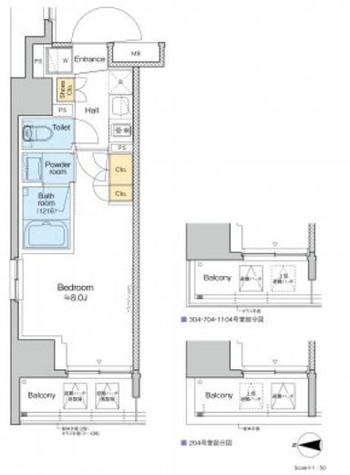プラウドフラット浅草アベニュー　704号室　間取り