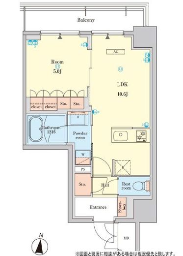 RJRプレシア菊川駅前　601号室　間取り