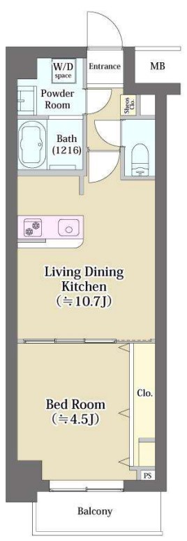 テアトル富ヶ谷　903号室　間取り