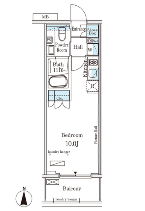 グラシア大森　204号室　間取り