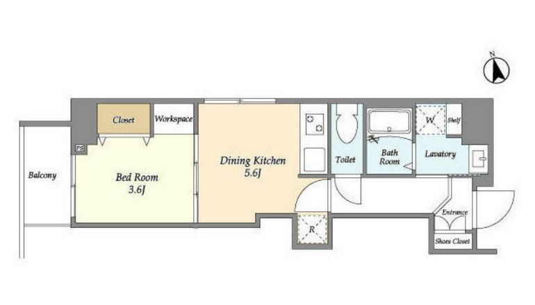 グランカーサ上野　202号室　間取り