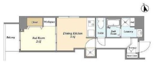 グランカーサ上野　202号室　間取り