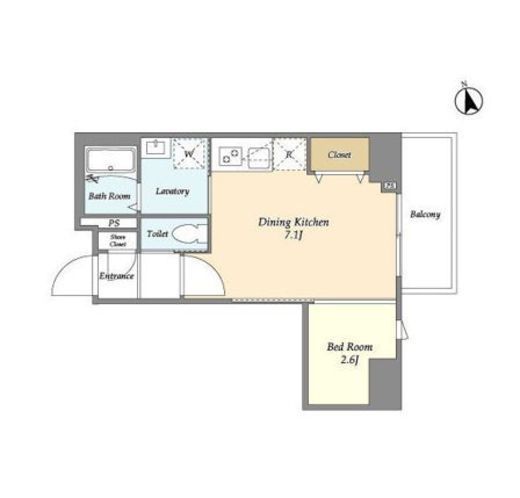 グランカーサ上野　702号室　間取り