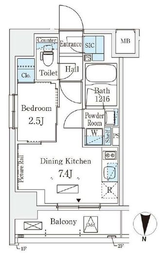テラス押上　307号室　間取り