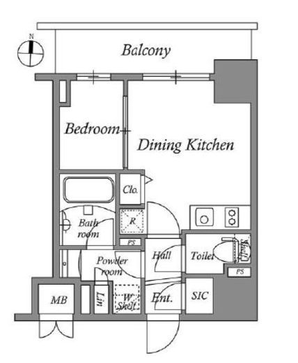テラス押上　602号室　間取り
