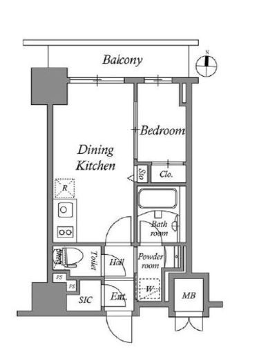テラス押上　906号室　間取り
