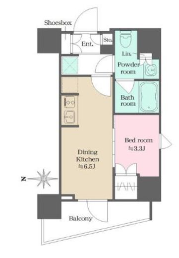 ウエリスアーバン錦糸町　303号室　間取り