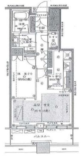 プラウドタワー千代田富士見　1311号室　間取り
