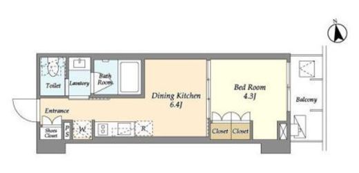ジオエント浅草雷門　802号室　間取り