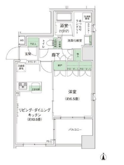スタイリオ蒲田Ⅱ　506号室　間取り