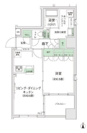 スタイリオ蒲田Ⅱ　206号室　間取り