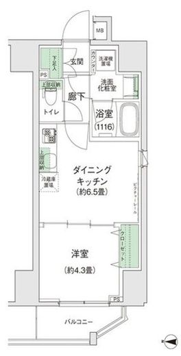 スタイリオ蒲田2　1105号室　間取り