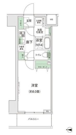 スタイリオ蒲田2　1203号室　間取り