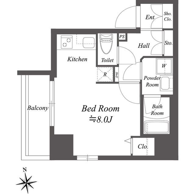 GENOVIA木場skygarden　404号室　間取り