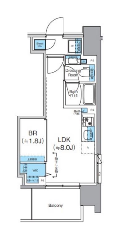 クレヴィアリグゼ錦糸町　503号室　間取り