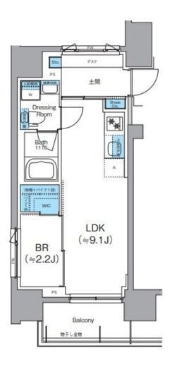 クレヴィアリグゼ錦糸町　402号室　間取り