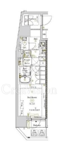 アークマーク巣鴨ステーションⅡ　1101号室　間取り
