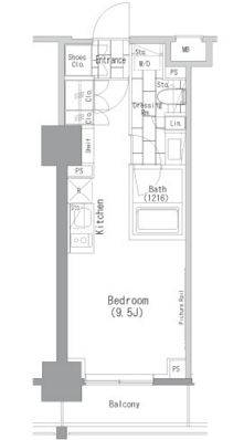 ザ・パークハビオ上野レジデンス　307号室　間取り