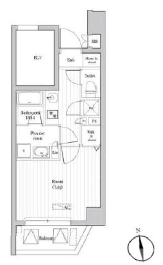 木場ステーションレジデンス　503号室　間取り