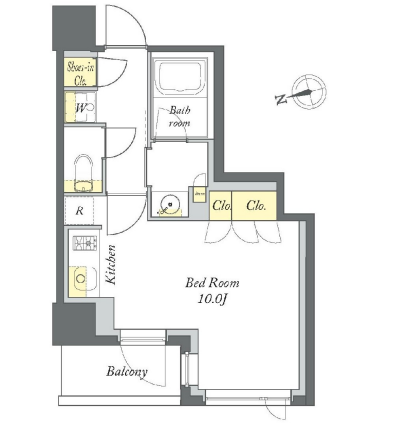 プライムメゾン清澄白河　210号室　間取り