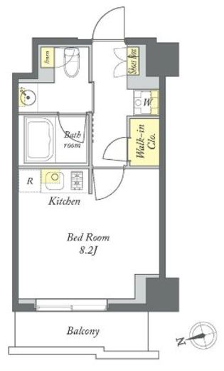プライムメゾン清澄白河　103号室　間取り