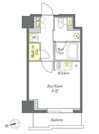 プライムメゾン清澄白河　302号室　間取り