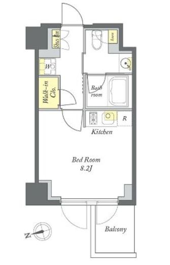 プライムメゾン清澄白河　408号室　間取り