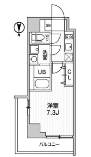 グラシアプレイス大森町　604号室　間取り