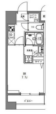La Douceur秋葉原　904号室　間取り